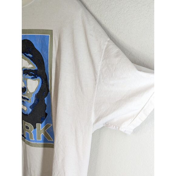 Dirk Nowitzki Face Number XXL T Shirt Fair Semi Thrashed White Dallas Mavericks - Picture 5 of 14